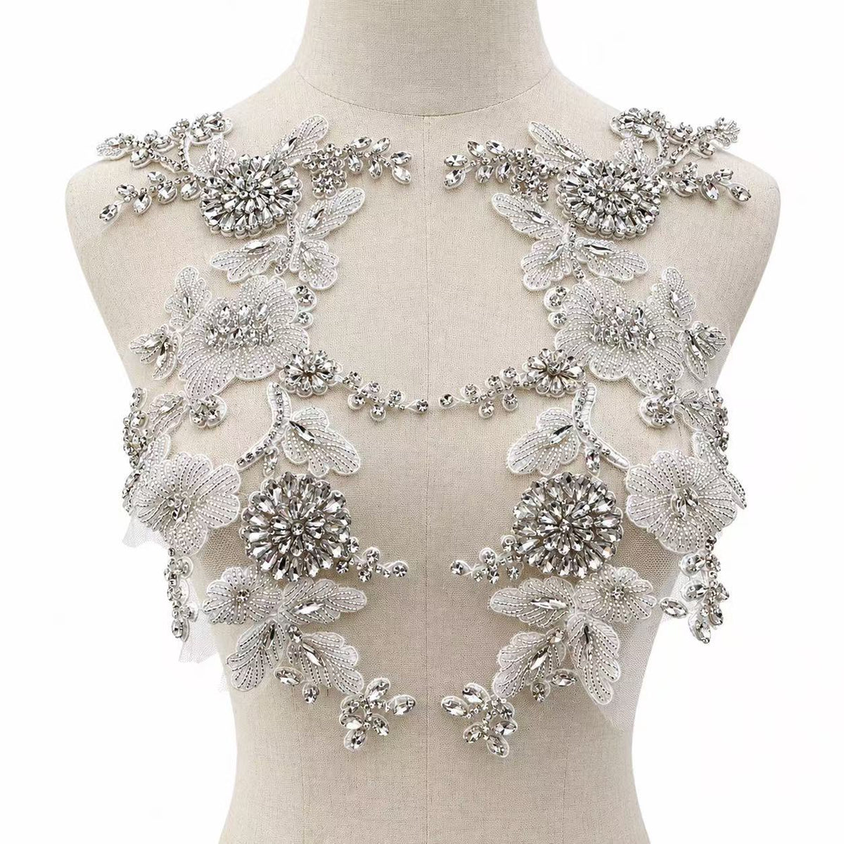 Cleo - Rhinestone Applique（Pair）