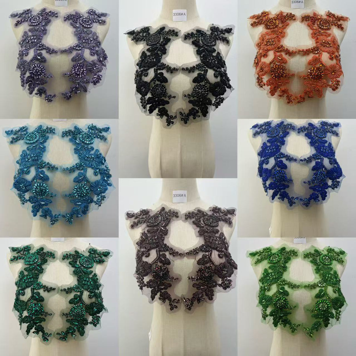 Cleo - Rhinestone Applique（Pair）