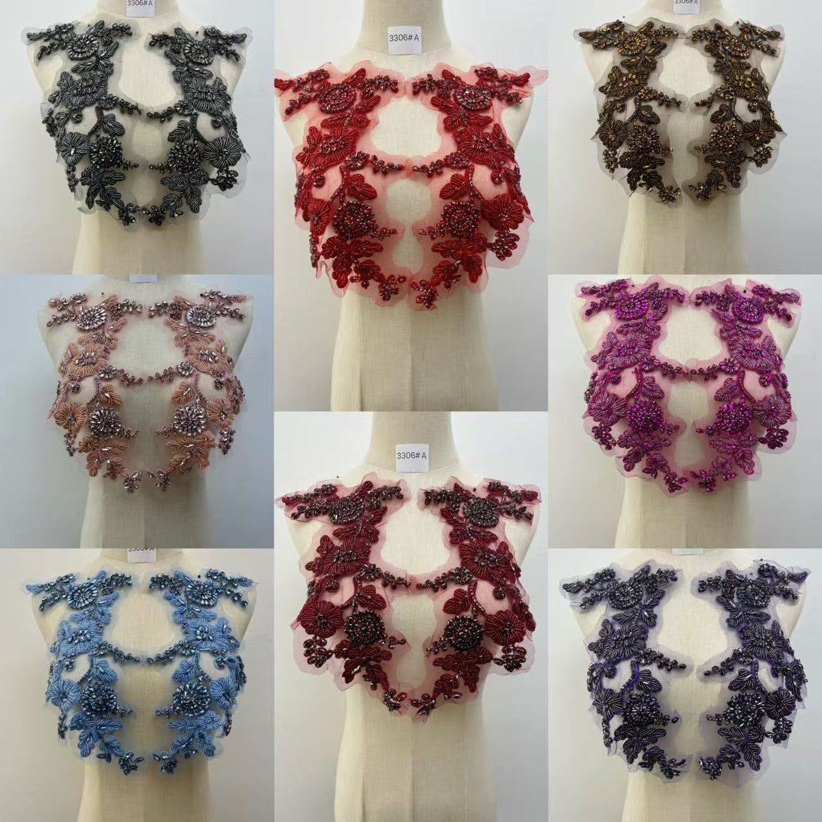 Cleo - Rhinestone Applique（Pair）