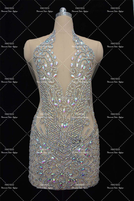 Crystal - Rhinestone Bodice Applique
