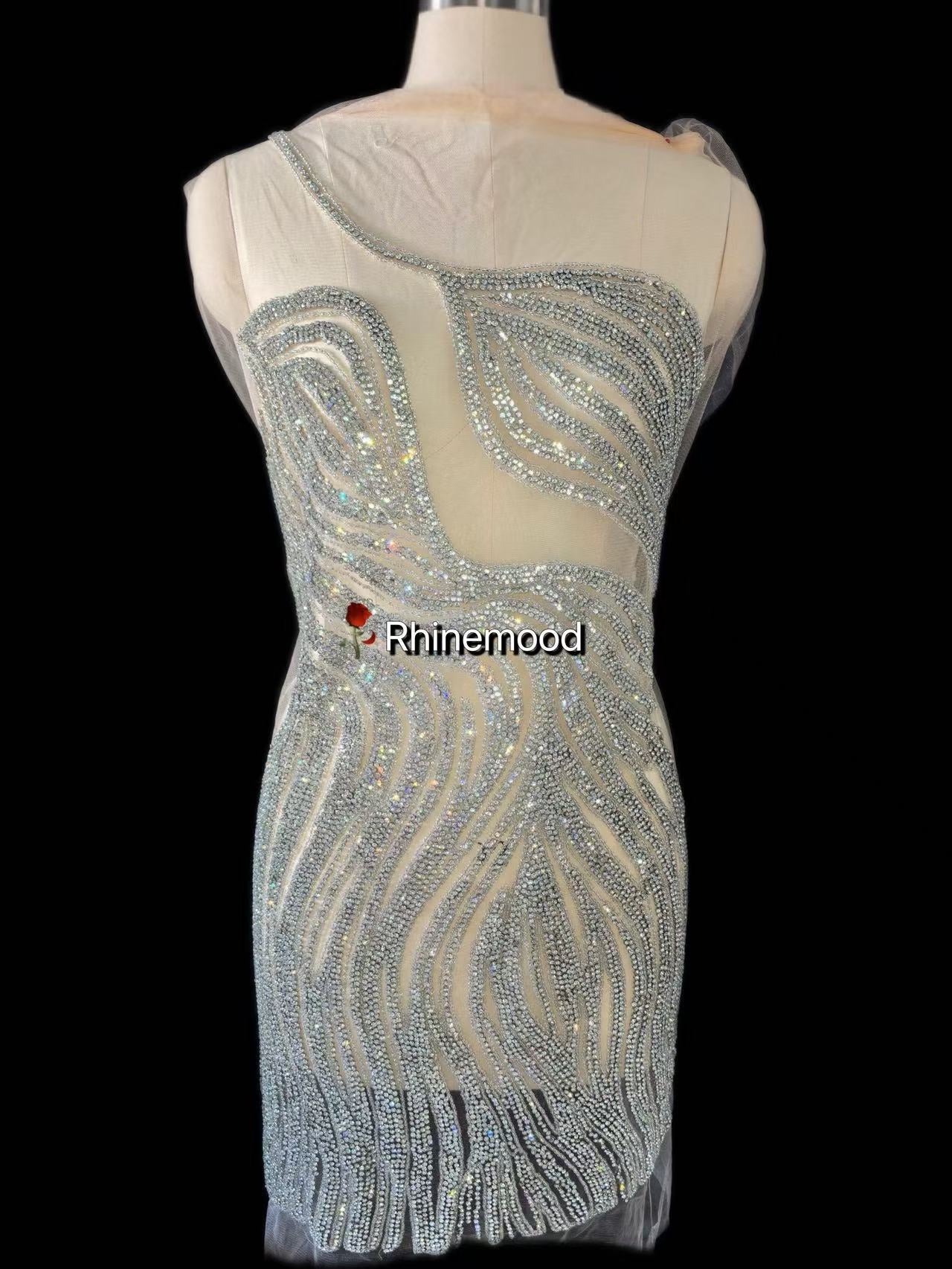 Delia - Rhinestone Bodice Applique