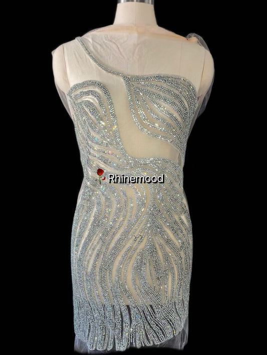 Delia - Rhinestone Bodice Applique