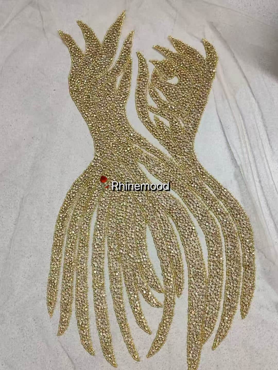 Dove - Rhinestone Bodice Applique