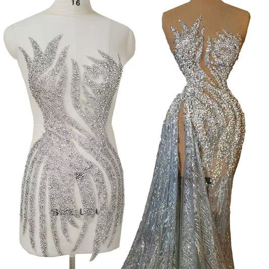 Dove - Rhinestone Bodice Applique