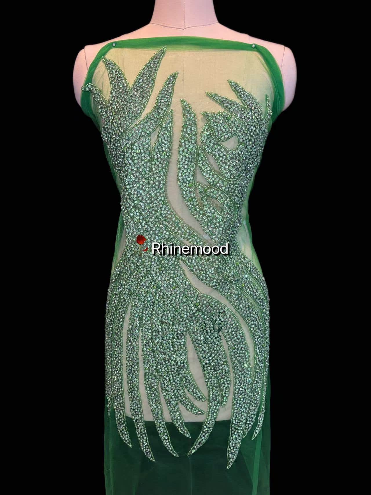 Dove - Rhinestone Bodice Applique