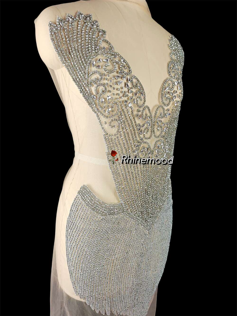 Emilia - Rhinestone Bodice Applique
