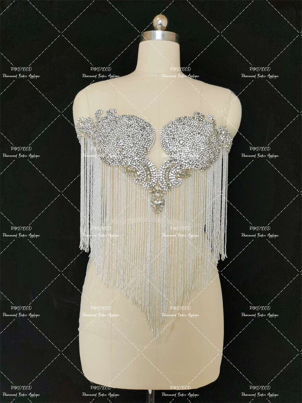 Gleam - Front&Back Rhinestone Bodice Applique