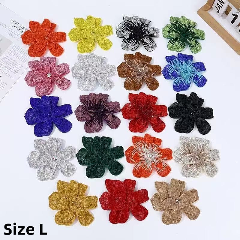 Rhinestone Flower Patch (pack) - H2