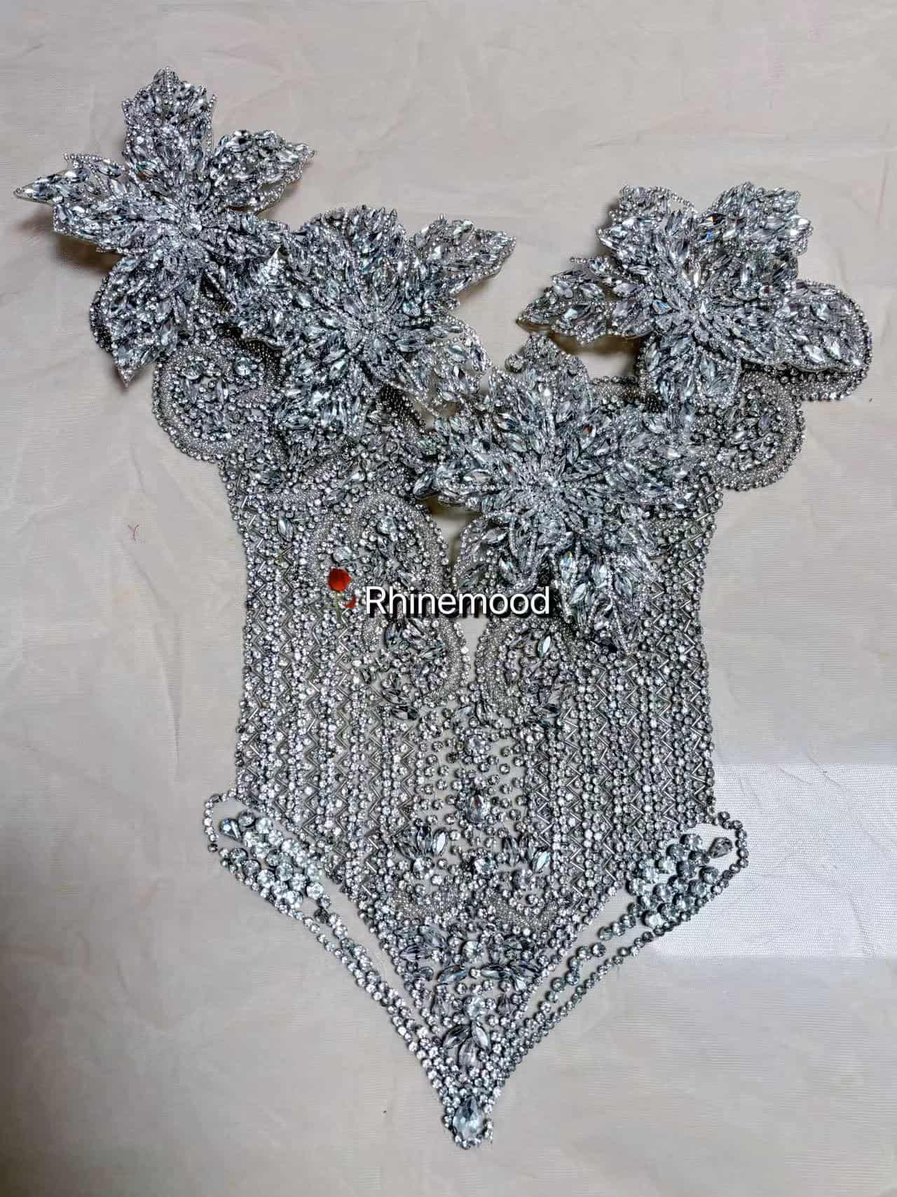 Rhinestone Flower Patch - H3