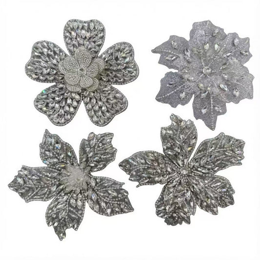 Rhinestone Flower Patch - H3
