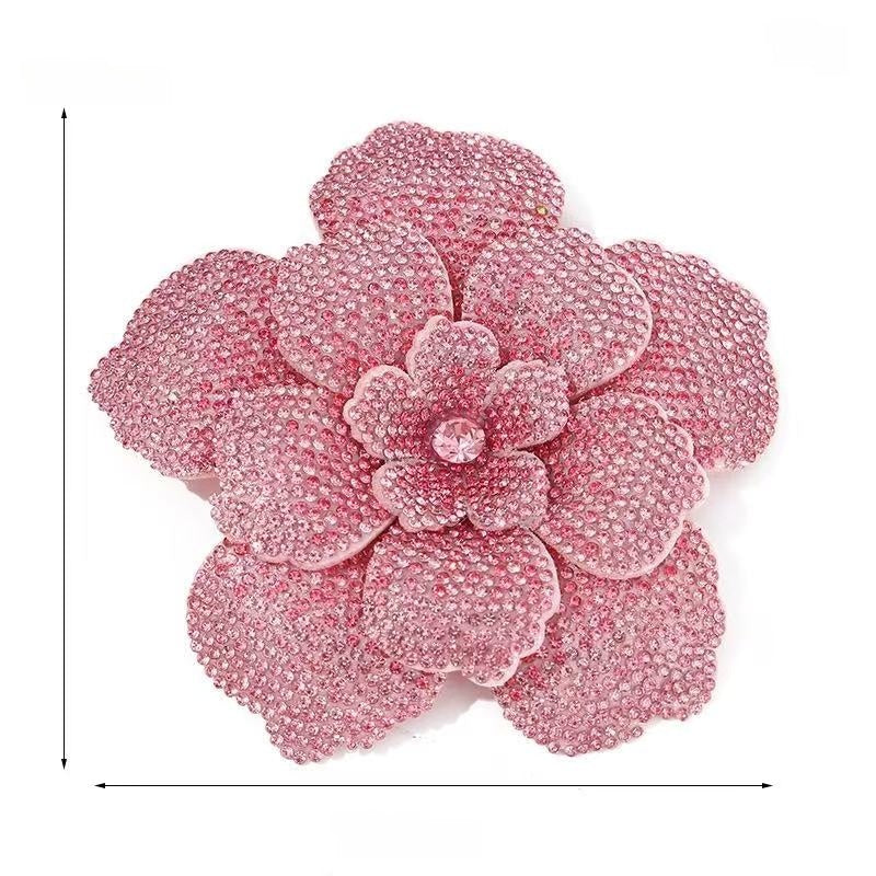 Rhinestone Flower Patches - H4