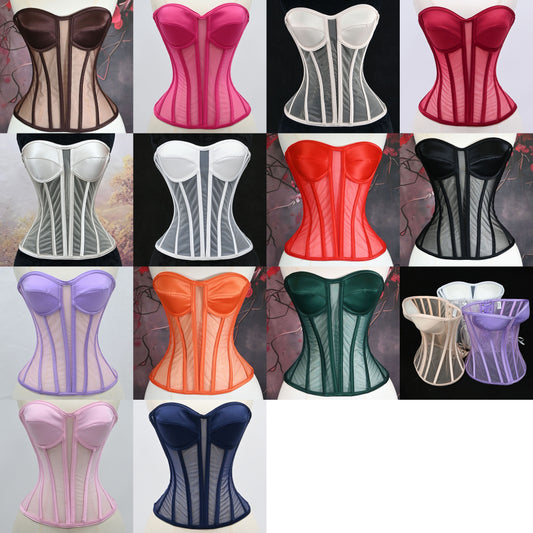 3D Structured Tulle Corset
