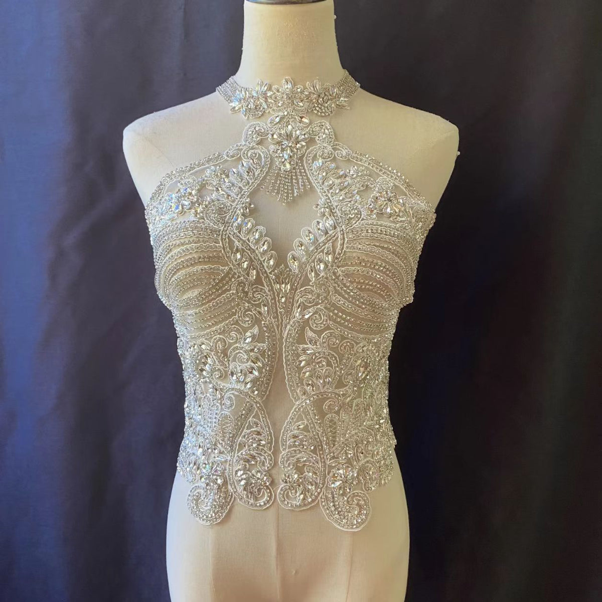 Faye - Rhinestone Bodice Applique