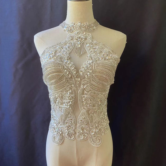 Faye - Rhinestone Bodice Applique