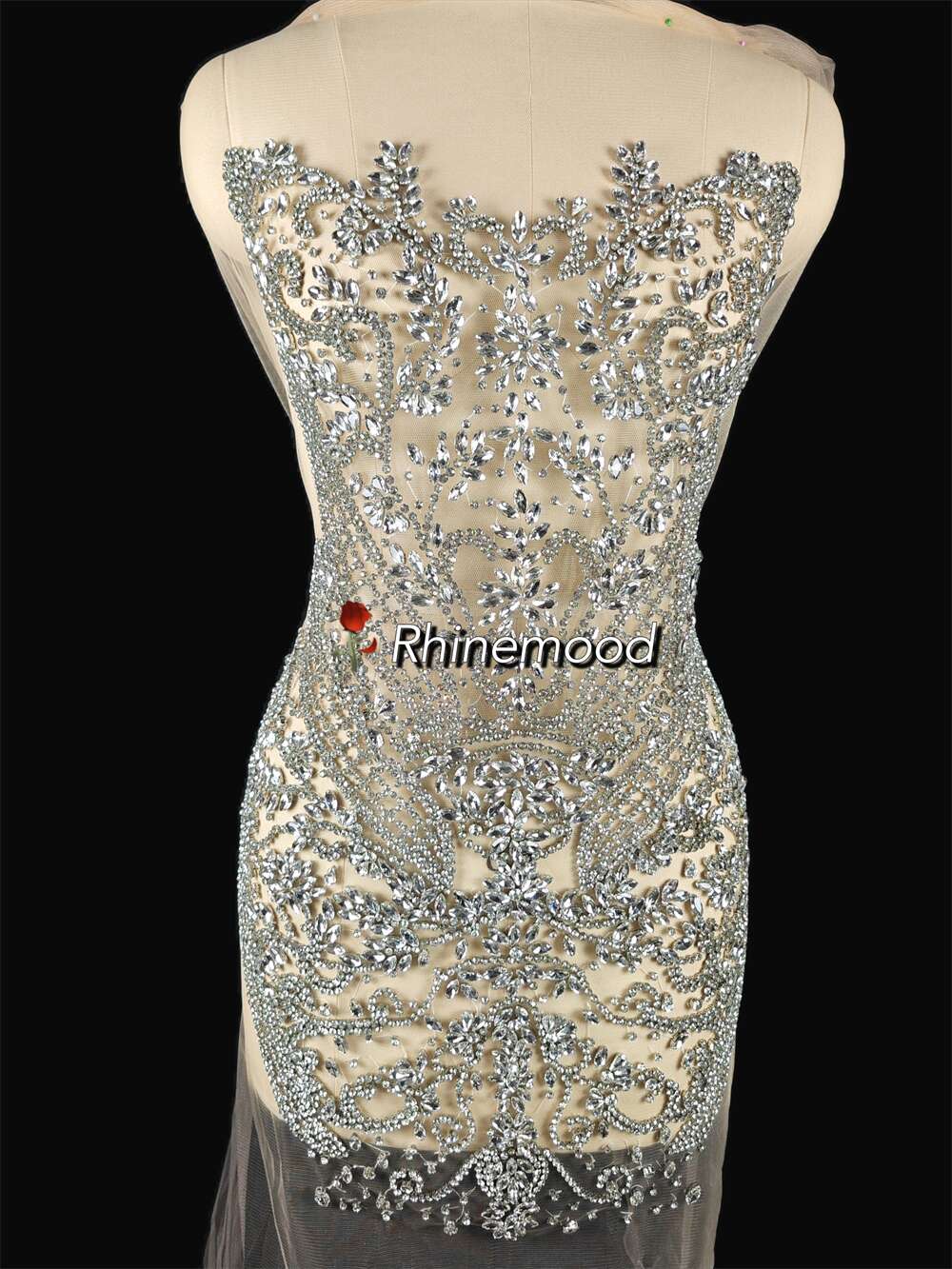 Leah - Rhinestone Bodice Applique