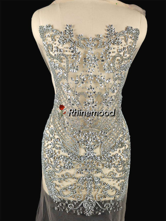 Leah - Rhinestone Bodice Applique