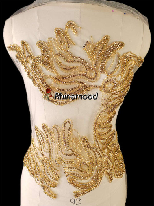 Lucia - Rhinestone Bodice Applique