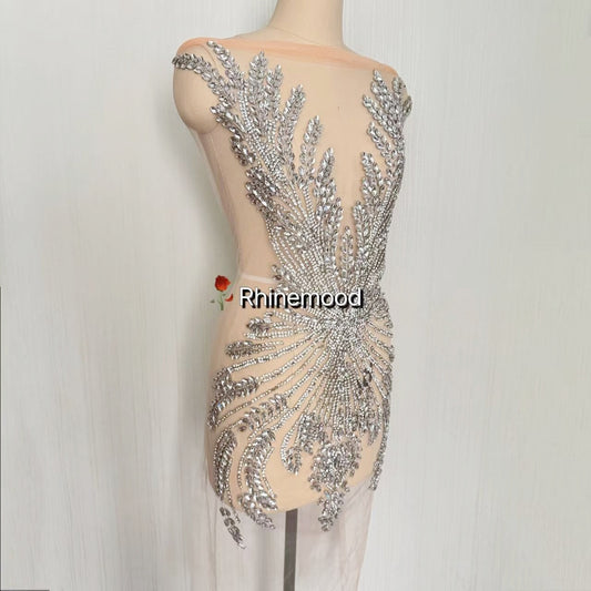 Olivia - Rhinestone Bodice Applique