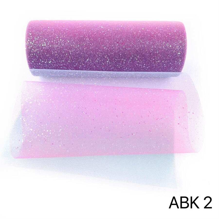 Glitter Rainbow Tulle Bolt - 10yrds