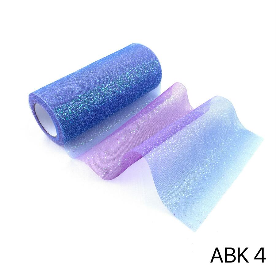 Glitter Rainbow Tulle Bolt - 10yrds