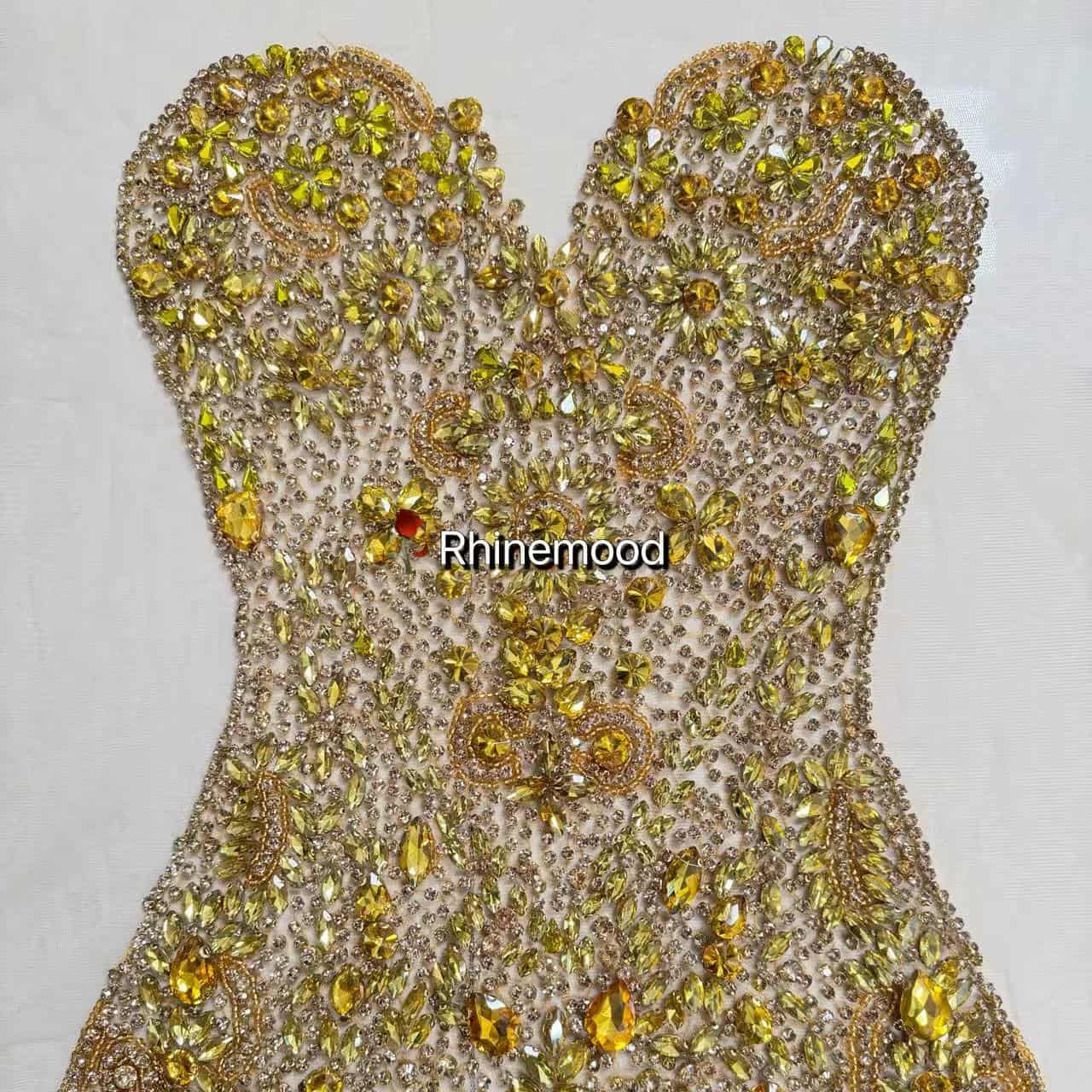 Adeline - Rhinestone Bodice Applique