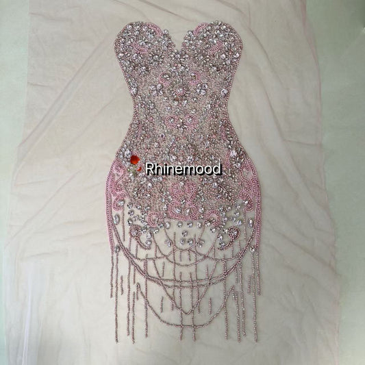 Adeline - Rhinestone Bodice Applique