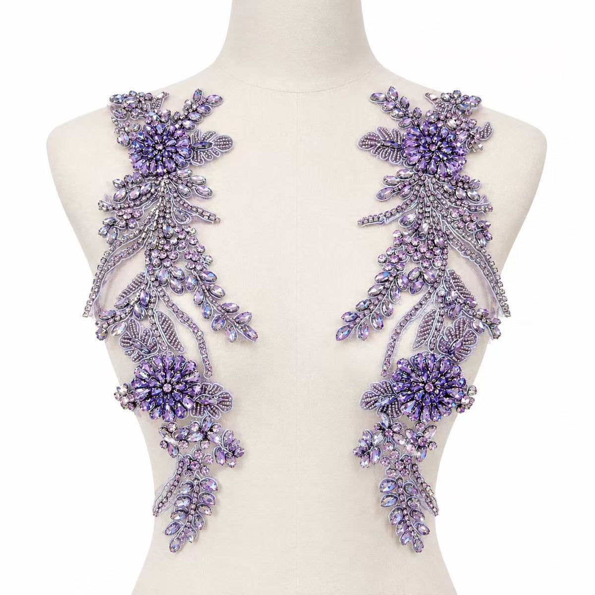 Afra - Rhinestone Applique（Pair）