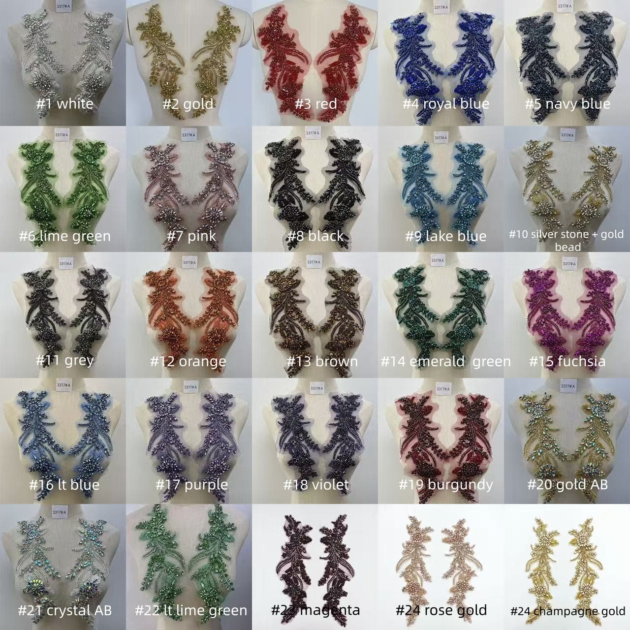 Afra - Rhinestone Applique