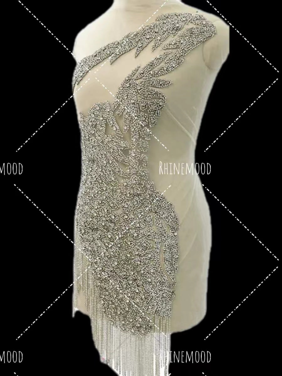 Alina - Rhinestone Bodice Applique
