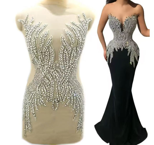 Audrey - Rhinestone Bodice Applique
