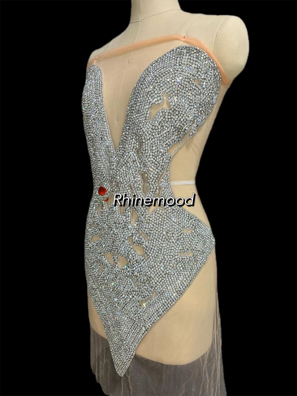 Ava - Rhinestone Bodice Applique