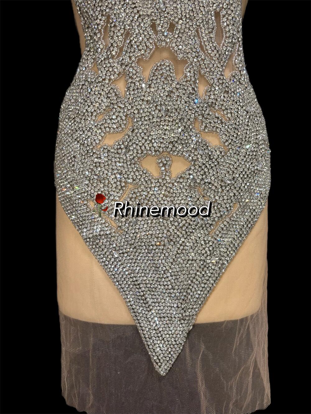 Ava - Rhinestone Bodice Applique