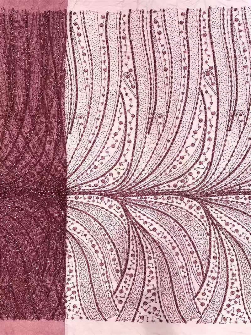 Beaded Sequin Lace Fabric