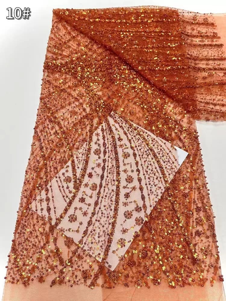 Beaded Sequin Lace Fabric