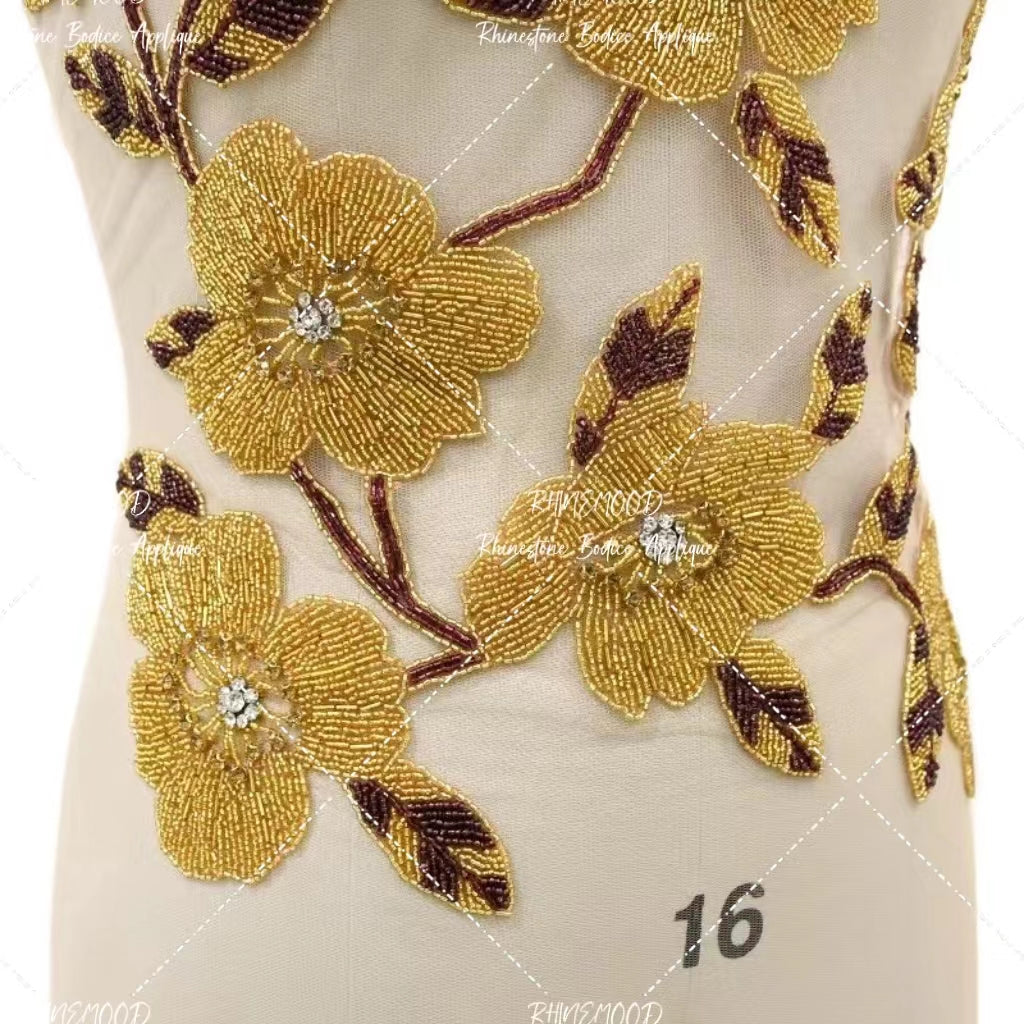 Blossom - Feather Bodice Applique