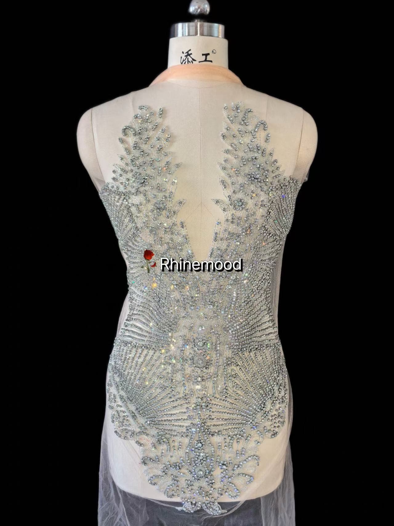 Cora - Rhinestone Bodice Applique