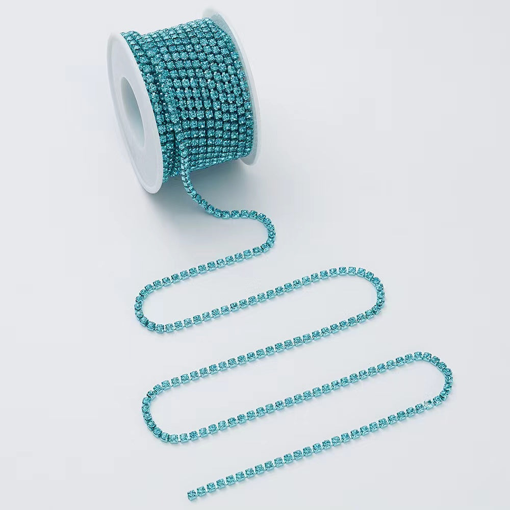 Rhinestone Cup Chain (with matching-color claws) - 10yards