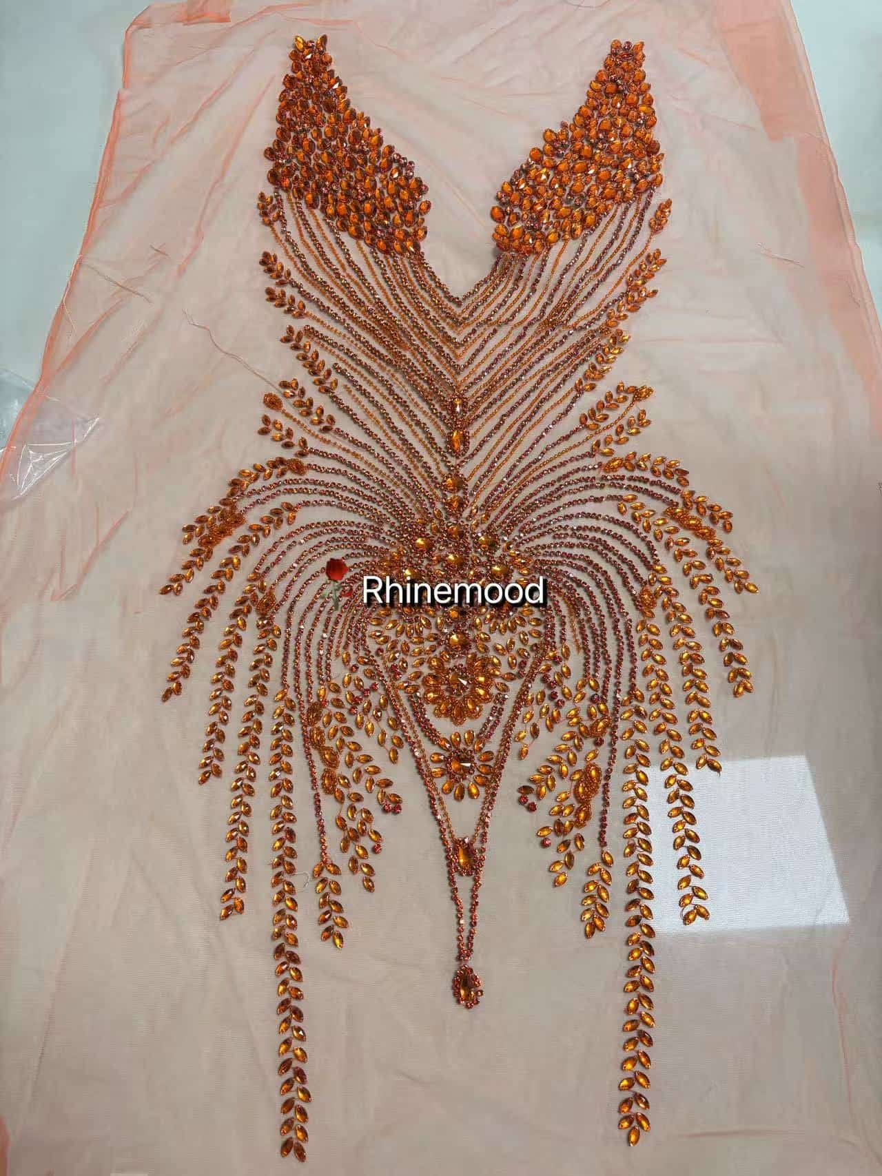 Fiona(front piece) - Rhinestone Bodice Applique