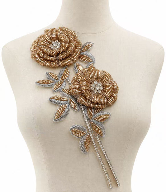 Flora - Rhinestone Applique