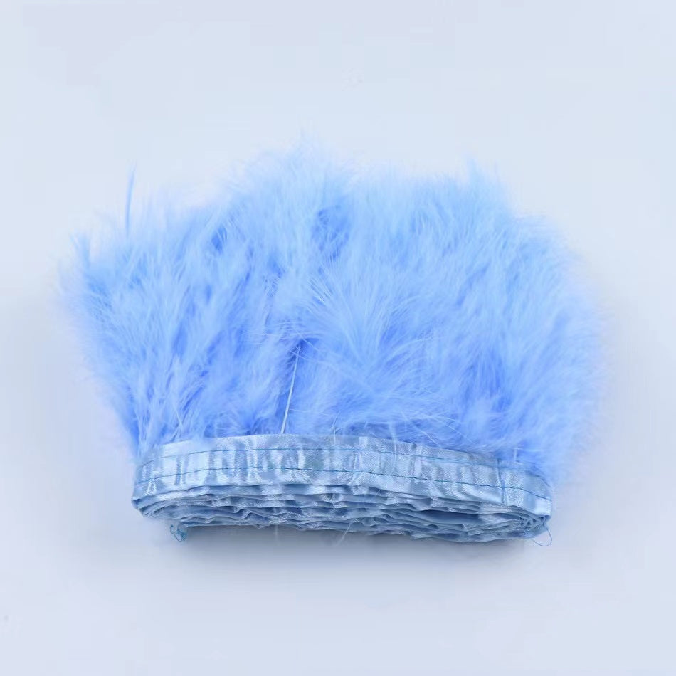 Fluffy Turkey Feather Trimming - 2 yards