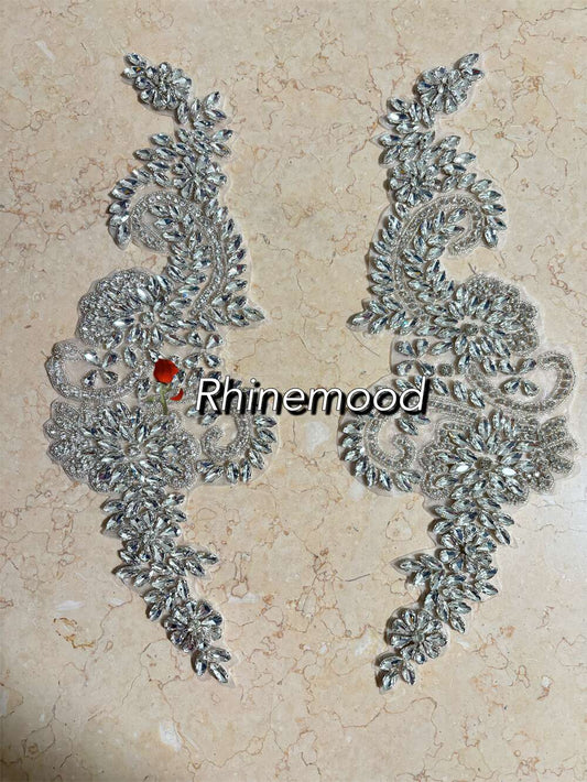 Freesia - Iron-on Rhinestone Applique