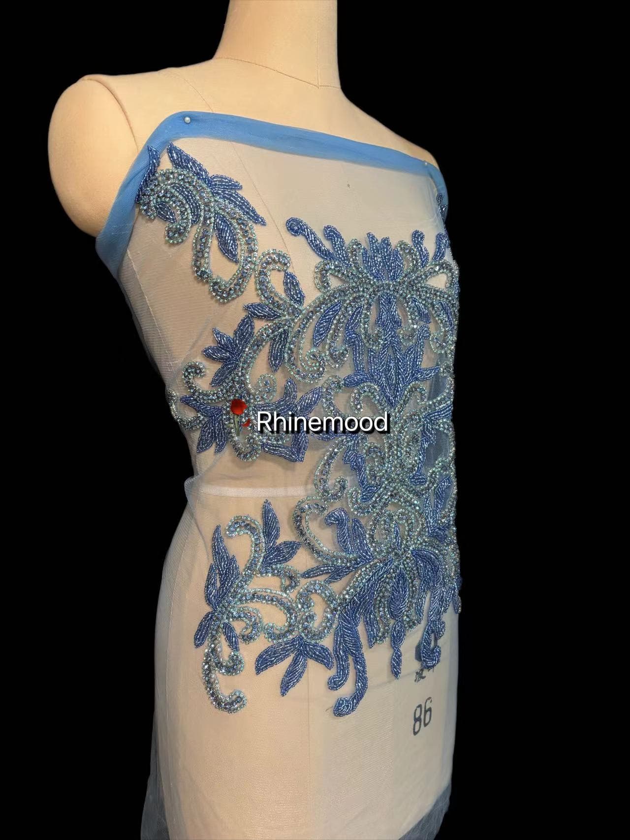 Glaze - Rhinestone Bodice Applique