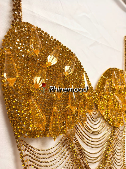 Grace(long version) - Rhinestone Bodice Appliqu