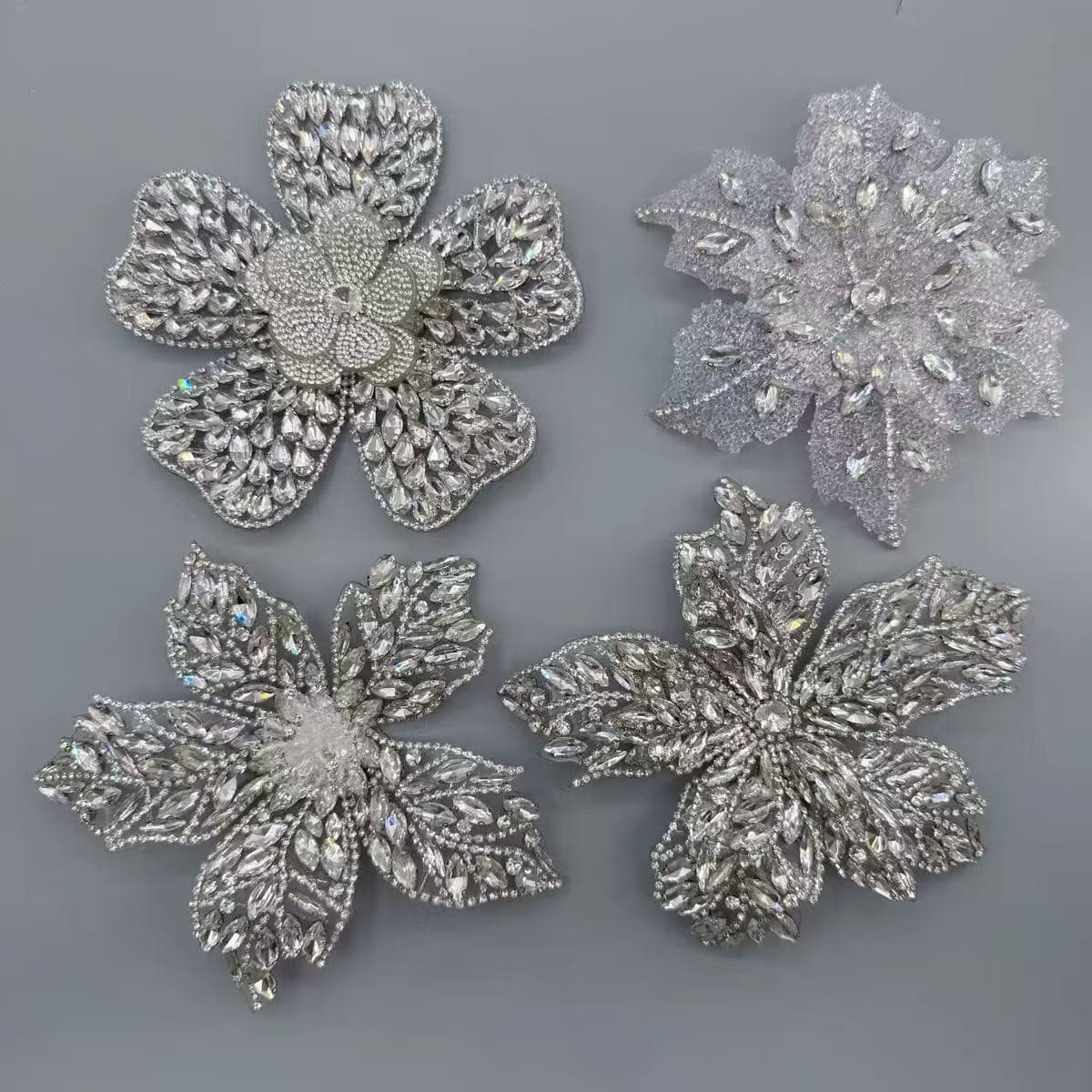 Rhinestone Flower Patch - H3