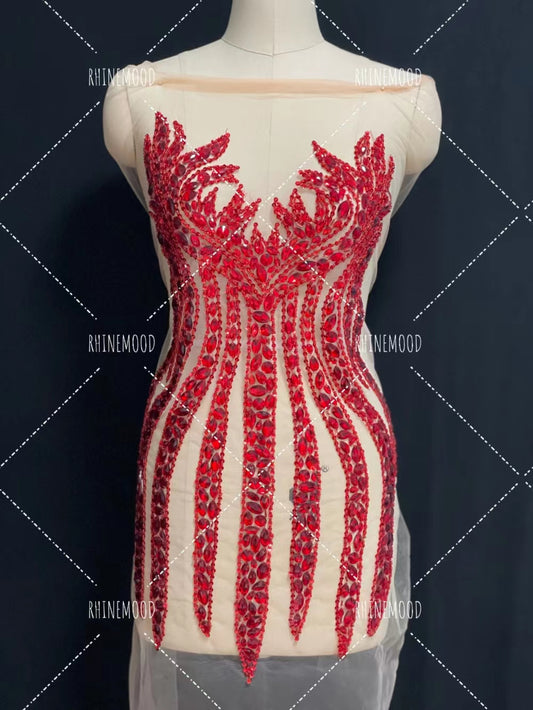 Hannah - Rhinestone Bodice Applique