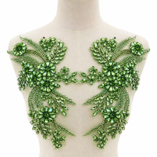 Isla - Rhinestone Applique（Pair）