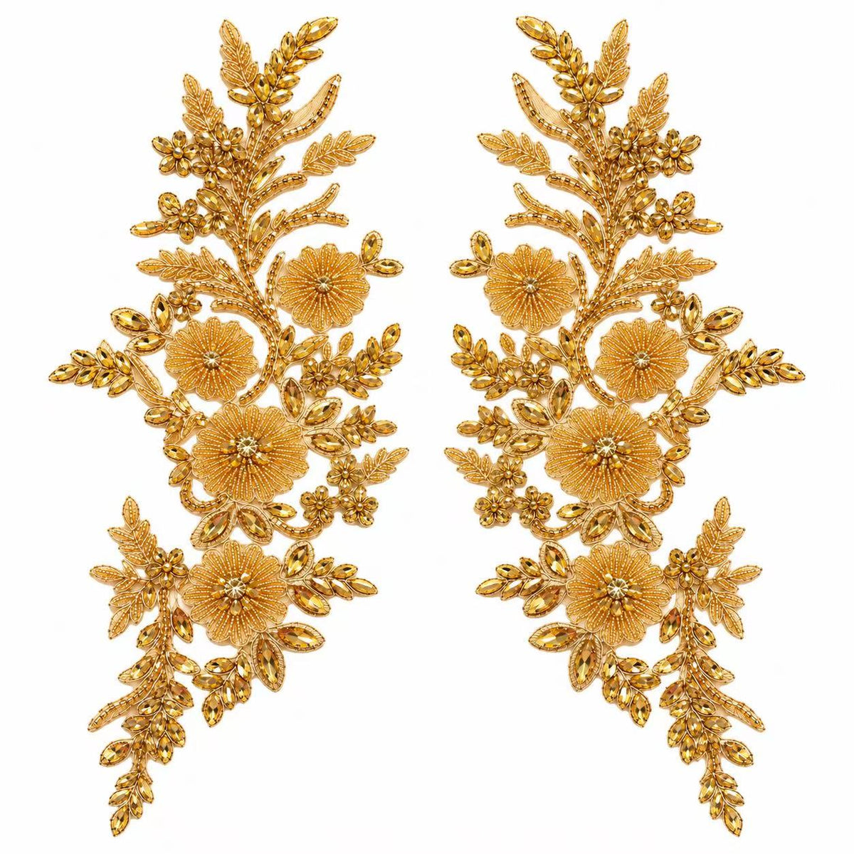 Jasmine - Rhinestone Applique（Pair）