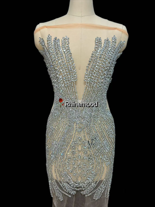 Laura - Rhinestone Bodice Applique