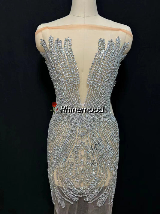 Laura - Rhinestone Bodice Applique