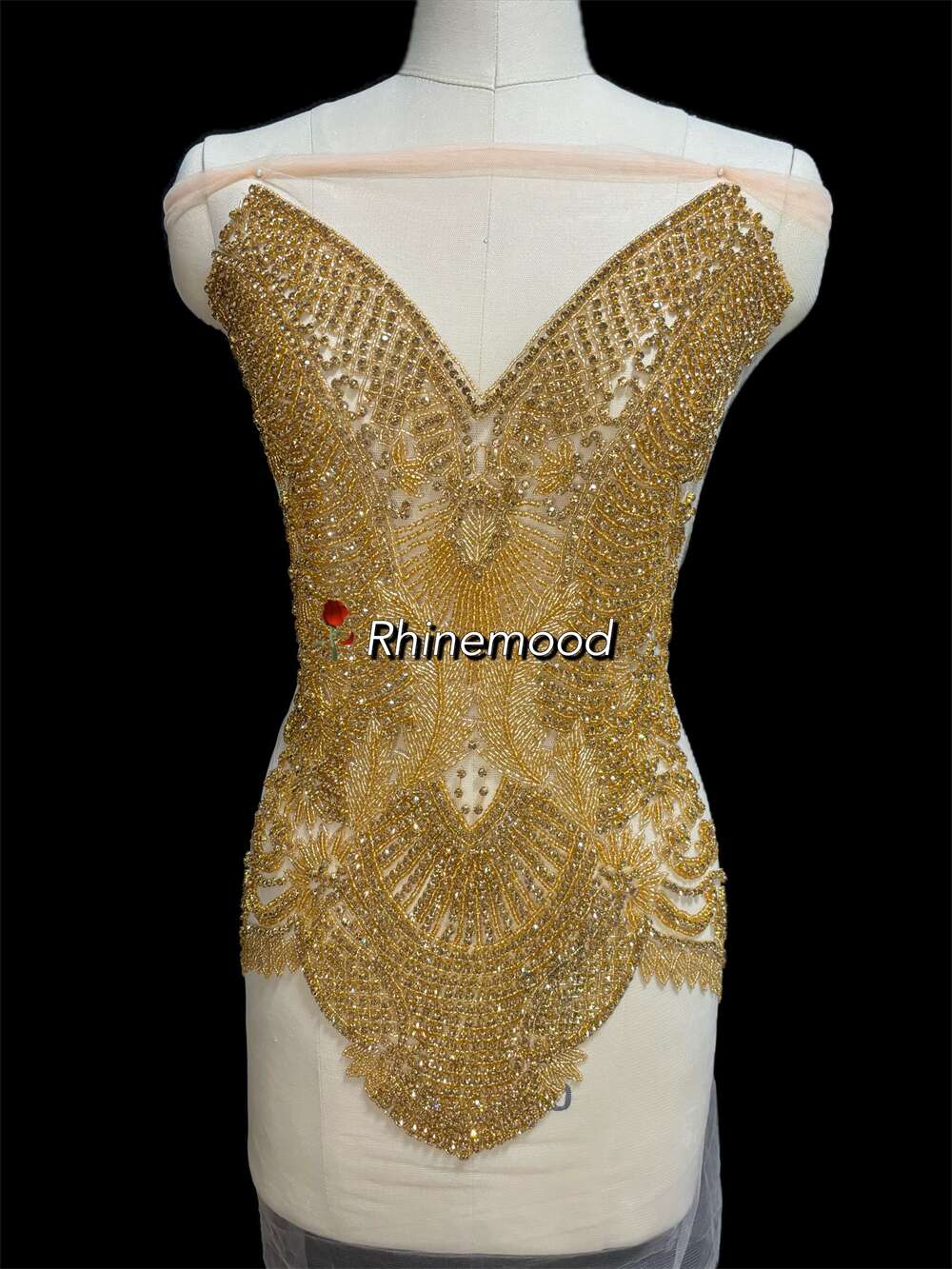 Layla - Rhinestone Bodice Applique